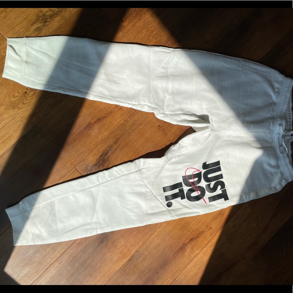 White Nike Joggers
